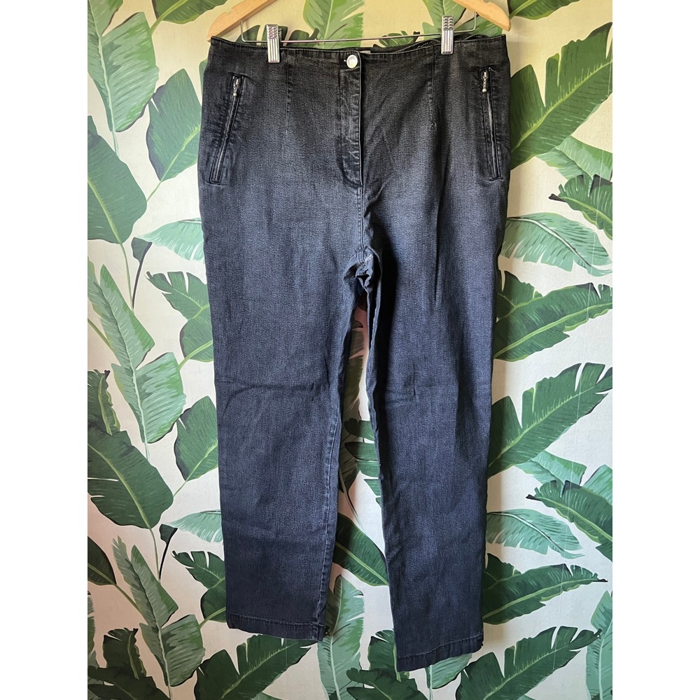 Vanilia Trouser Jeans Women Size 48 16 Washed Black